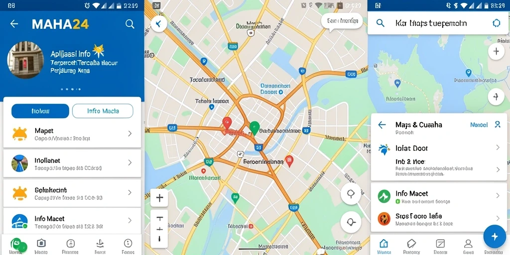 Tampilan antarmuka aplikasi MAHA24 yang intuitif dan informatif.
