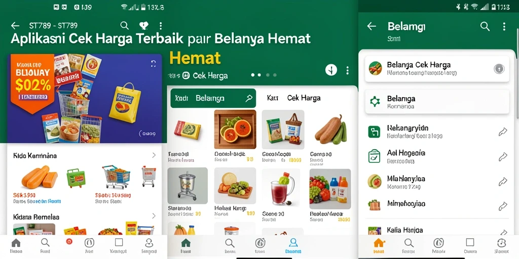 Antarmuka pengguna ST789 dengan fitur Cek Harga yang memudahkan.